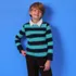 Boys Long Sleeve Collared Rugby Shirt, alternative image