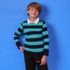 Boys Long Sleeve Collared Rugby Shirt, alternative image