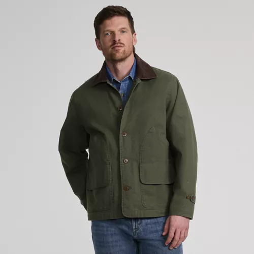 Men's Canvas Barn Jacket, Front