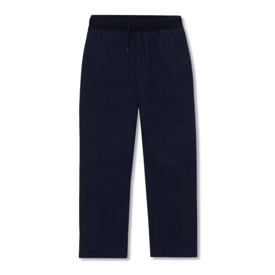 Boys Stretch Soft Rib Waist Iron Knee Pull On Pants - primary