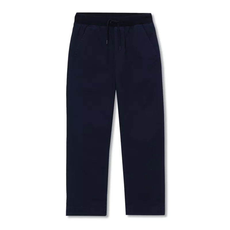 Boys Stretch Soft Rib Waist Iron Knee Pull On Pants, alternative image