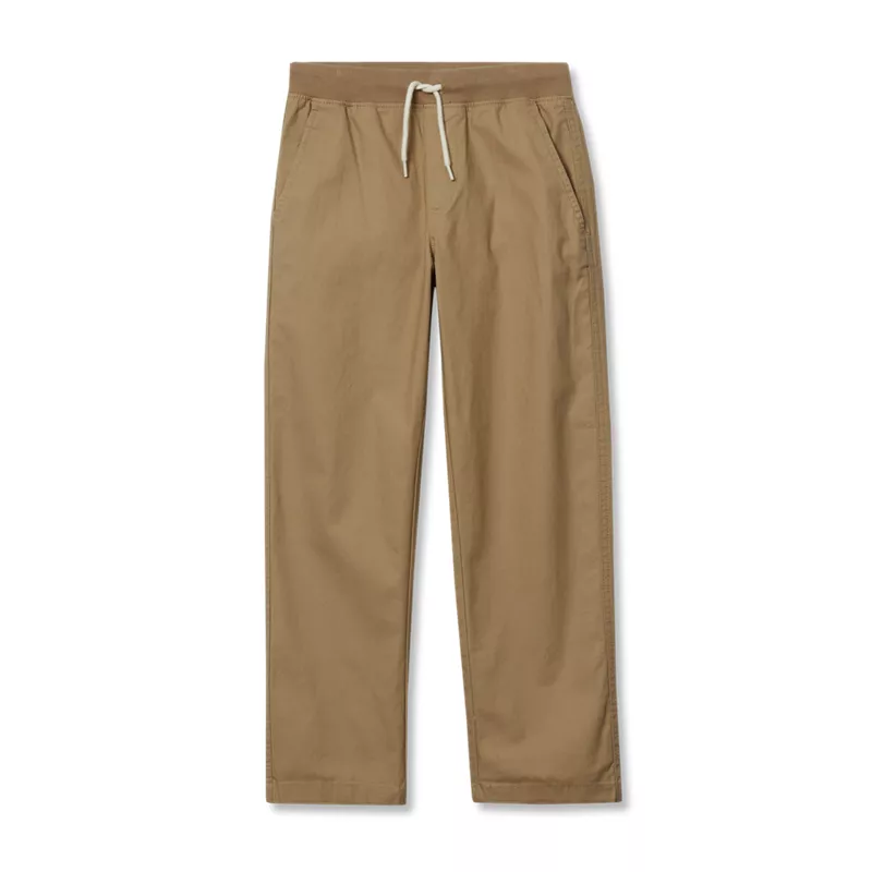 Boys Stretch Soft Rib Waist Iron Knee Pull On Pants, alternative image