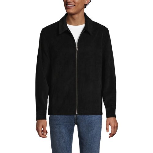  Lands' End Cord-hemdjacke, Herren, Größe:44-46 Regular, Schwarz, Polyester/nylon/polyester-mischung, By Lands' End 