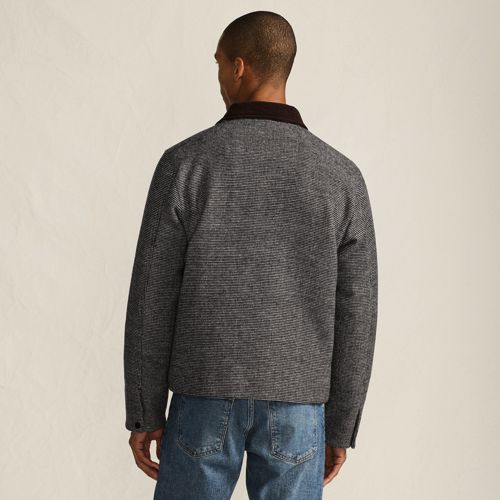 Lands' End Wollmix-jacke, Herren, Größe:44-46 Regular, Schwarz, Wolle/polyester/polyester-mischung, By Lands' End 