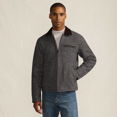  Lands' End Wollmix-jacke, Herren, Größe:44-46 Regular, Schwarz, Wolle/polyester/polyester-mischung, By Lands' End 