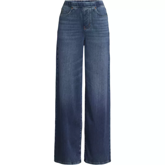 Women's Plus Size Starfish Denim High Rise Wide Leg Jeans - primary