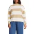 Women's Plus Size Long Sleeve Mariner Mock Neck, Front