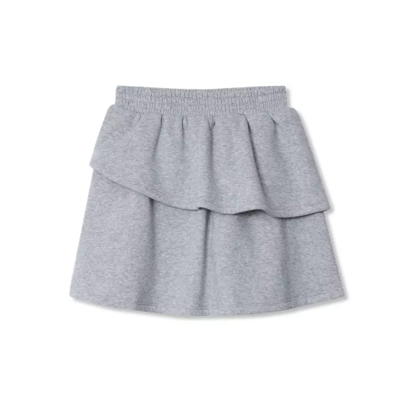 Girls Tiered Fleece Skort, alternative image