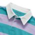 Girls Long Sleeve Stripe Rugby Shirt, alternative image
