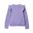 Girls Long Sleeve Cozy Fleece Ruffle Sweatshirt, alternative image