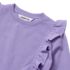 Girls Long Sleeve Cozy Fleece Ruffle Sweatshirt, alternative image