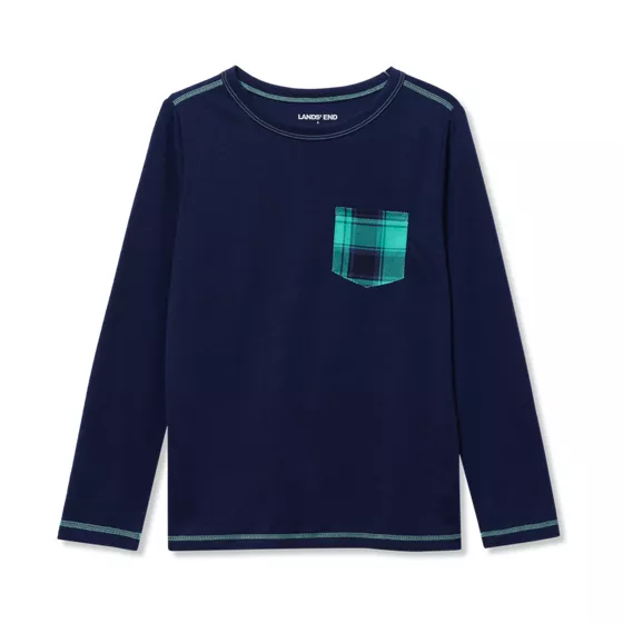 Kids Soft Jersey Pocket Sleep Top - primary