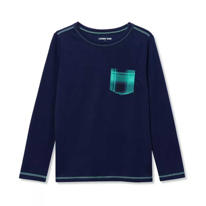 Kids Soft Jersey Pocket Sleep Top, alternative image