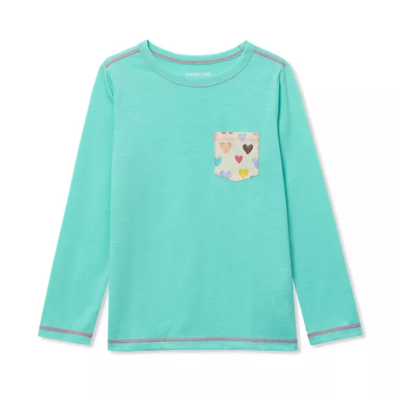 Kids Soft Jersey Pocket Sleep Top - primary