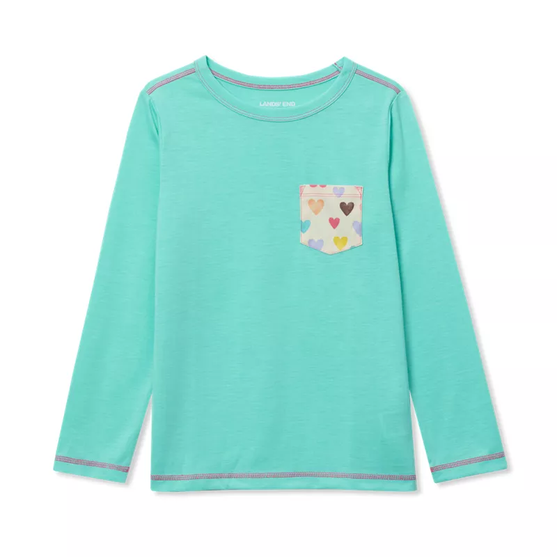 Kids Soft Jersey Pocket Sleep Top, alternative image