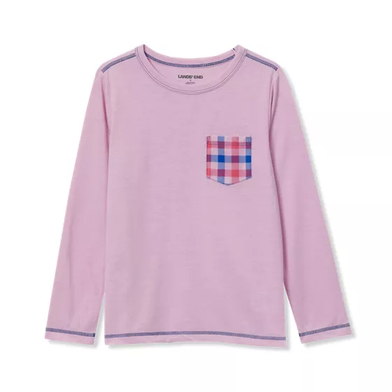 Kids Soft Jersey Pocket Sleep Top - primary