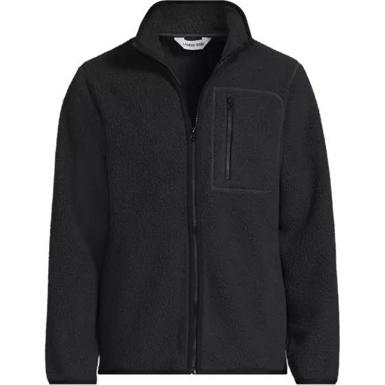Men's Full Zip Sherpa Fleece Jacket - primary