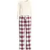 Women's Pajama Gift Set - Knit Long Sleeve Top and Flannel Pants, Front