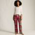 Women's Pajama Gift Set - Knit Long Sleeve Top and Flannel Pants, Front