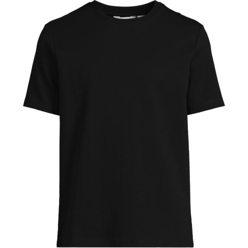 Soft Luxe T-shirt, Men, size: XL, regular, Black, Cotton/Polyester/Cotton-blend, by Lands' End
