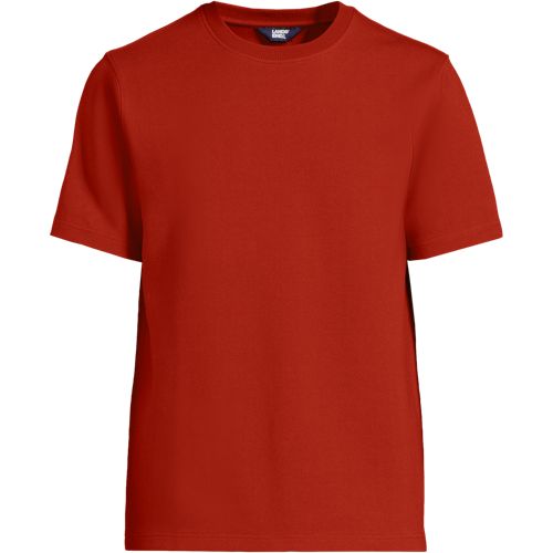 Soft Luxe T-shirt, Men, size: S, regular, Brown, Cotton/Polyester/Cotton-blend, by Lands' End