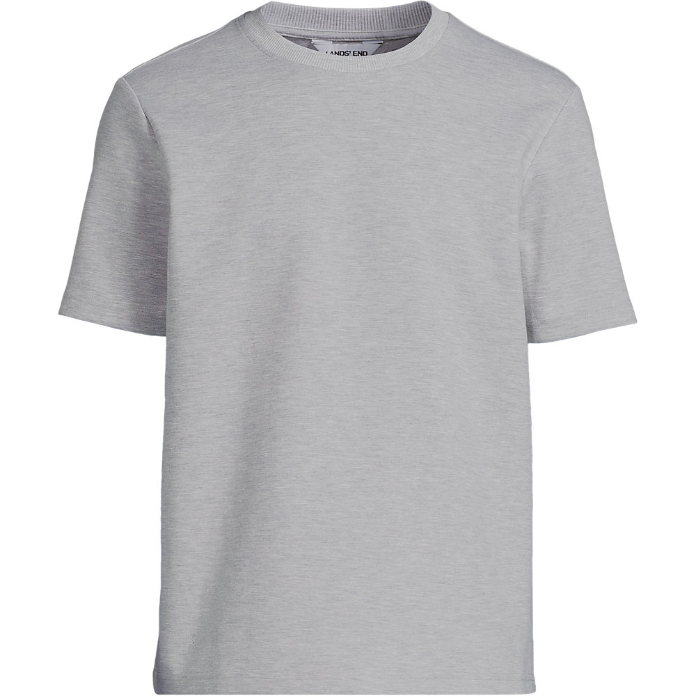 Soft Luxe T-shirt, Men, size: S, regular, Grey, Cotton/Polyester/Cotton-blend, by Lands' End