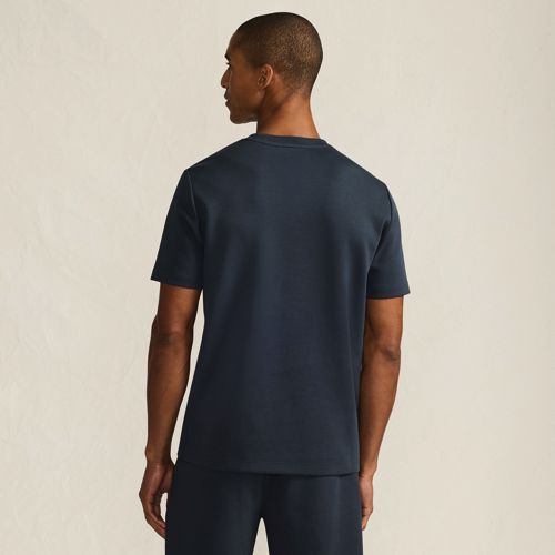 Lands' End Deluxe Soft T-shirt, Herren, Größe:44-46 Regular, Blau, Baumwolle/polyester/baumwoll-mischung, By Lands' End 