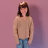 Girls Button Front Knit Sparkle Cardigan, alternative image