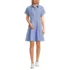 Women's Cambric Above the Knee Shirt Dress, Front