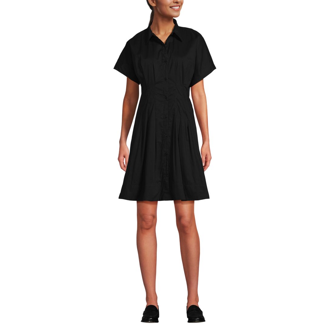 Women's Cambric Above the Knee Shirt Dress