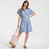 Women's Cambric Above the Knee Shirt Dress, alternative image
