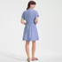 Women's Cambric Above the Knee Shirt Dress, Back