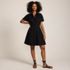 Women's Cambric Above the Knee Shirt Dress, Front