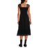 Women's Flocked Chiffon Midi Dress, Back