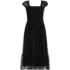 Women's Flocked Chiffon Midi Dress, Front