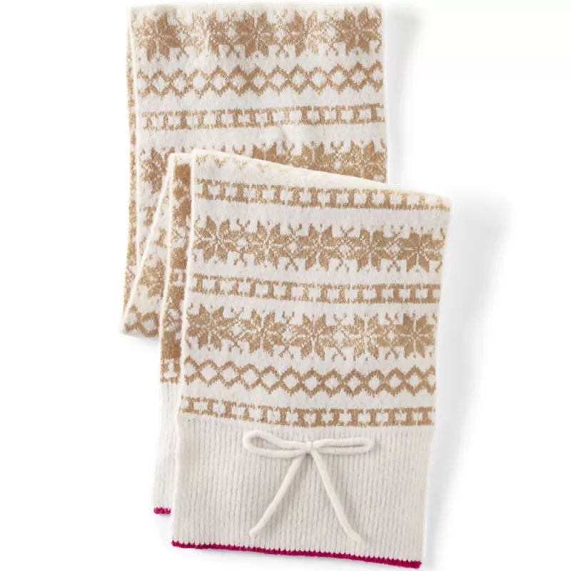 Women's CashTouch Pattern Knit Scarf, Front