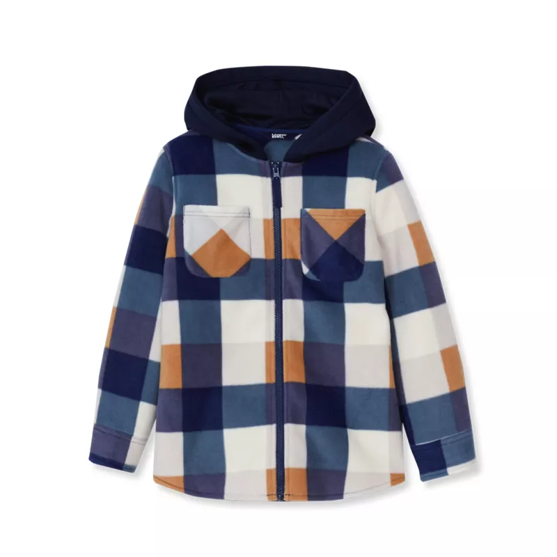 Kids Long Sleeve Hooded Flannel, alternative image