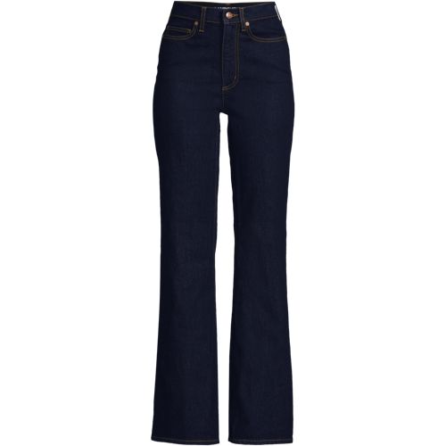  Lands' End Soft Denim Schlagjeans High Waist, Damen, Größe:34 Regular, Blau, Elasthan/baumwoll-mischung, By Lands' End 