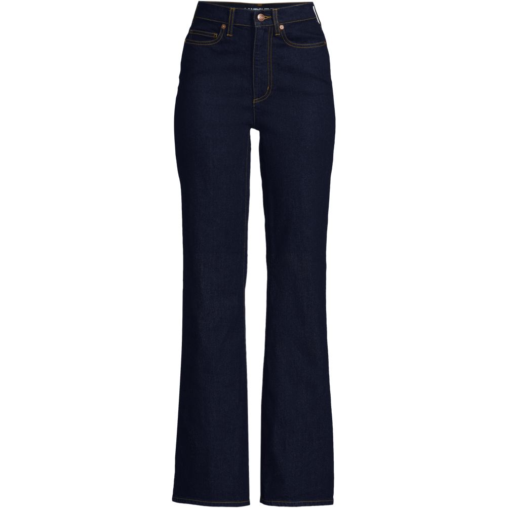 Women's Soft Denim High Rise Classic Flare Jeans | Lands' End