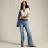 Women's Soft Denim High Rise Classic Flare Jeans, alternative image