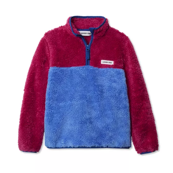 Kids Heritage Fleece Quarter Zip Pullover Top - primary