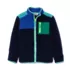 Kids Sherpa Contrast Full Zip Up Jacket, alternative image