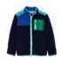 Kids Sherpa Contrast Full Zip Up Jacket, alternative image