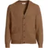 Men's Long Sleeve Fuzzy Argyle Cardigan Sweater, Front