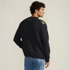 Men's Long Sleeve Fuzzy Argyle Cardigan Sweater