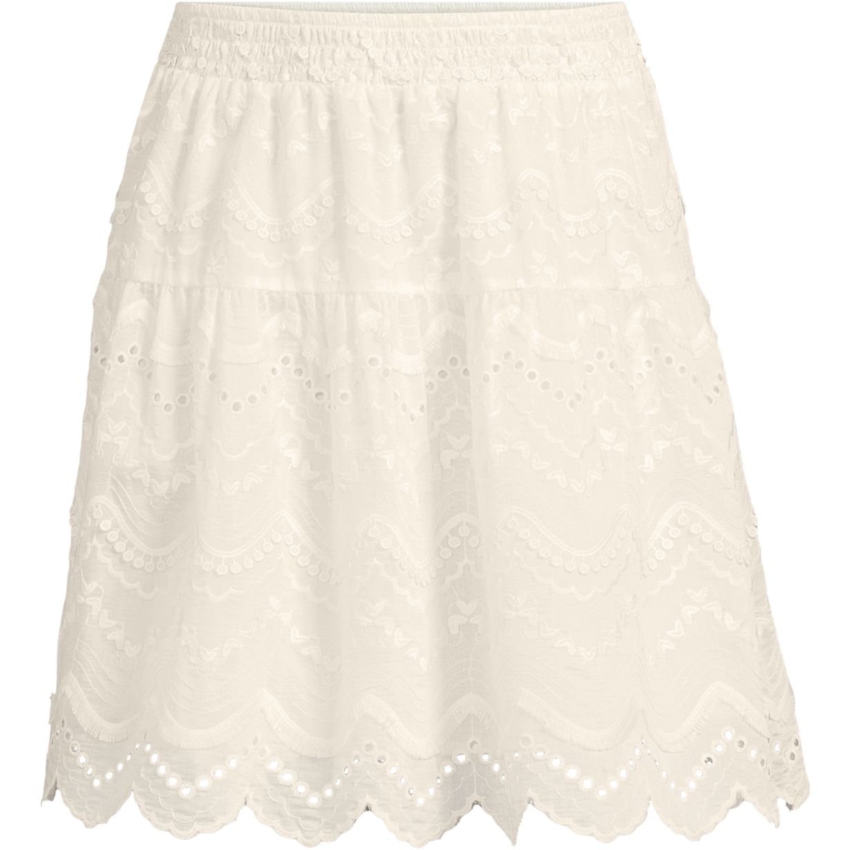 Women's Smocked Waist Above the Knee Skirt