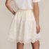 Women's Smocked Waist Mini Skirt, Back