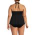 Women's Plus Size Flutter High Neck Halter Tankini Top, Back