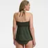 Women's Plus Size Flutter High Neck Halter Tankini Top , Back