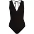 Women's Surplice Tie Back One Piece, Front